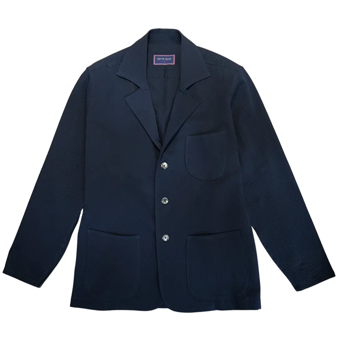 Japanese seersucker unconstructed blazer (Made to Order)