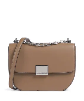  Karl Lagerfeld K/Forever Small Borsa a spalla pelle di vacchetta finemente grana marrone  