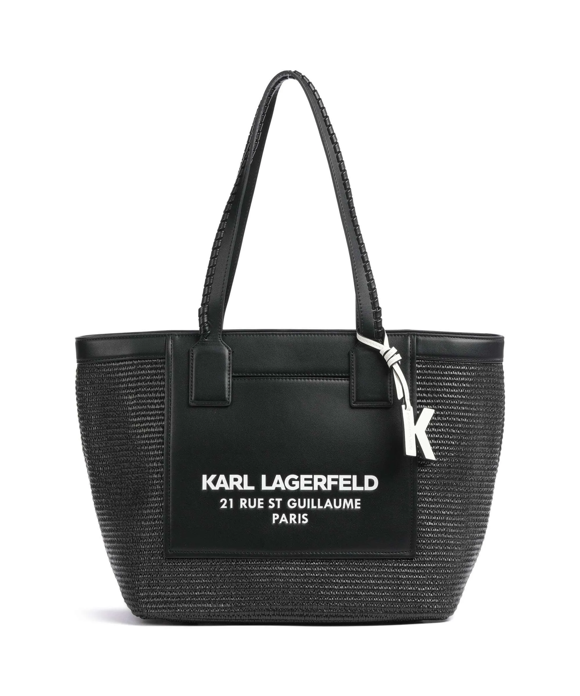  Karl Lagerfeld K/Rue St Guillaume Large Borsa shopper polipropilene, poliuretano nero  