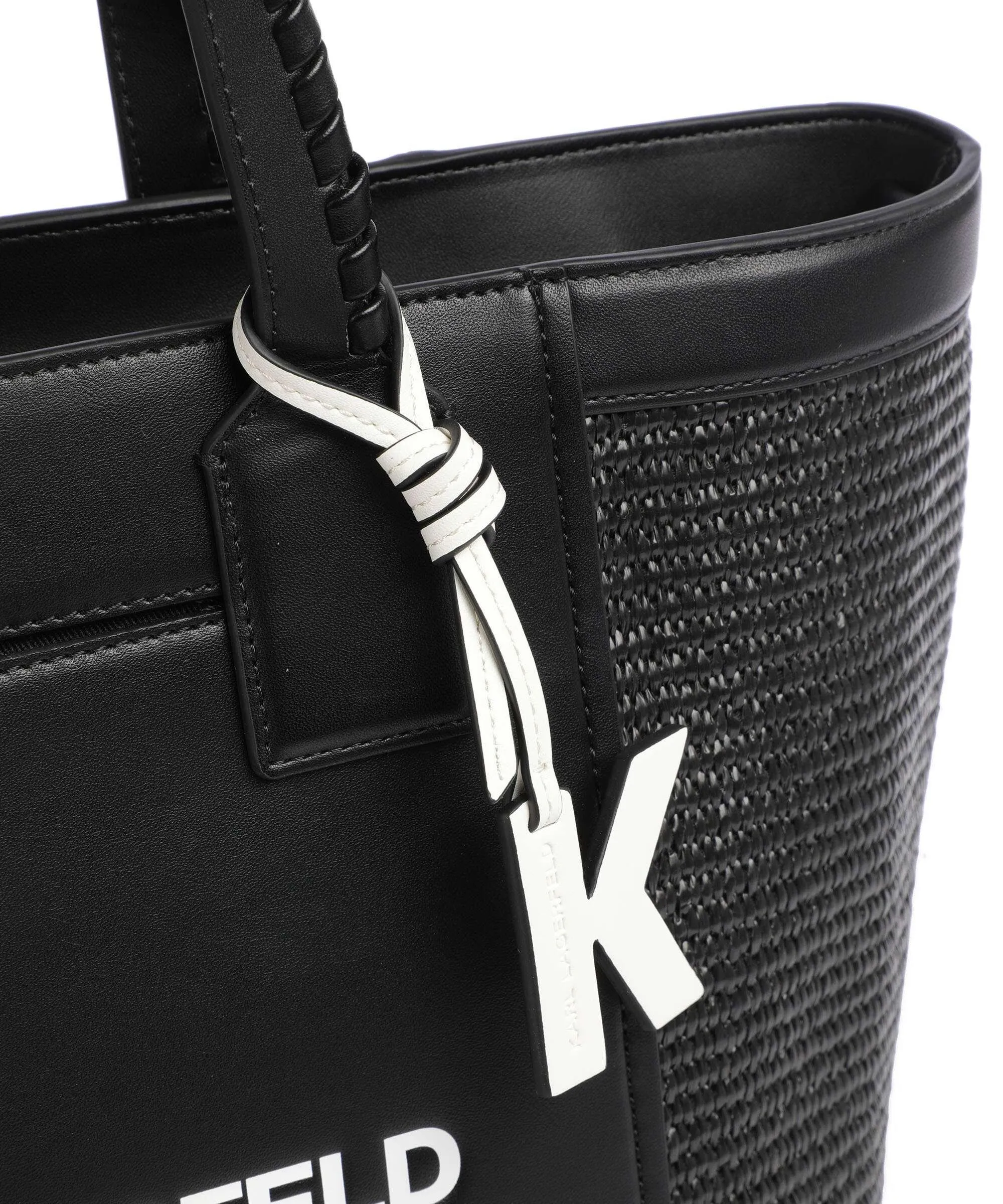  Karl Lagerfeld K/Rue St Guillaume Large Borsa shopper polipropilene, poliuretano nero  