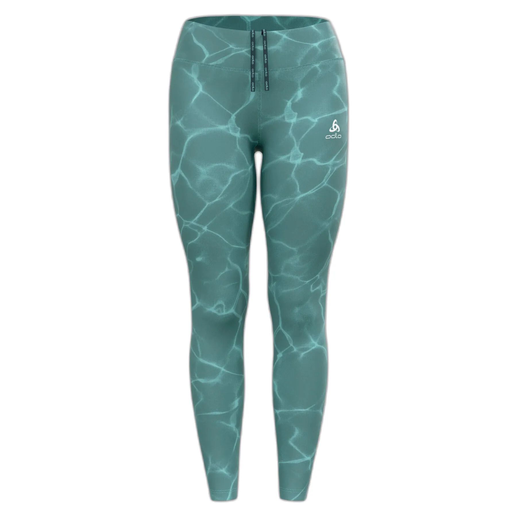 Leggings da corsa stampati da donna Odlo Zeroweight Print