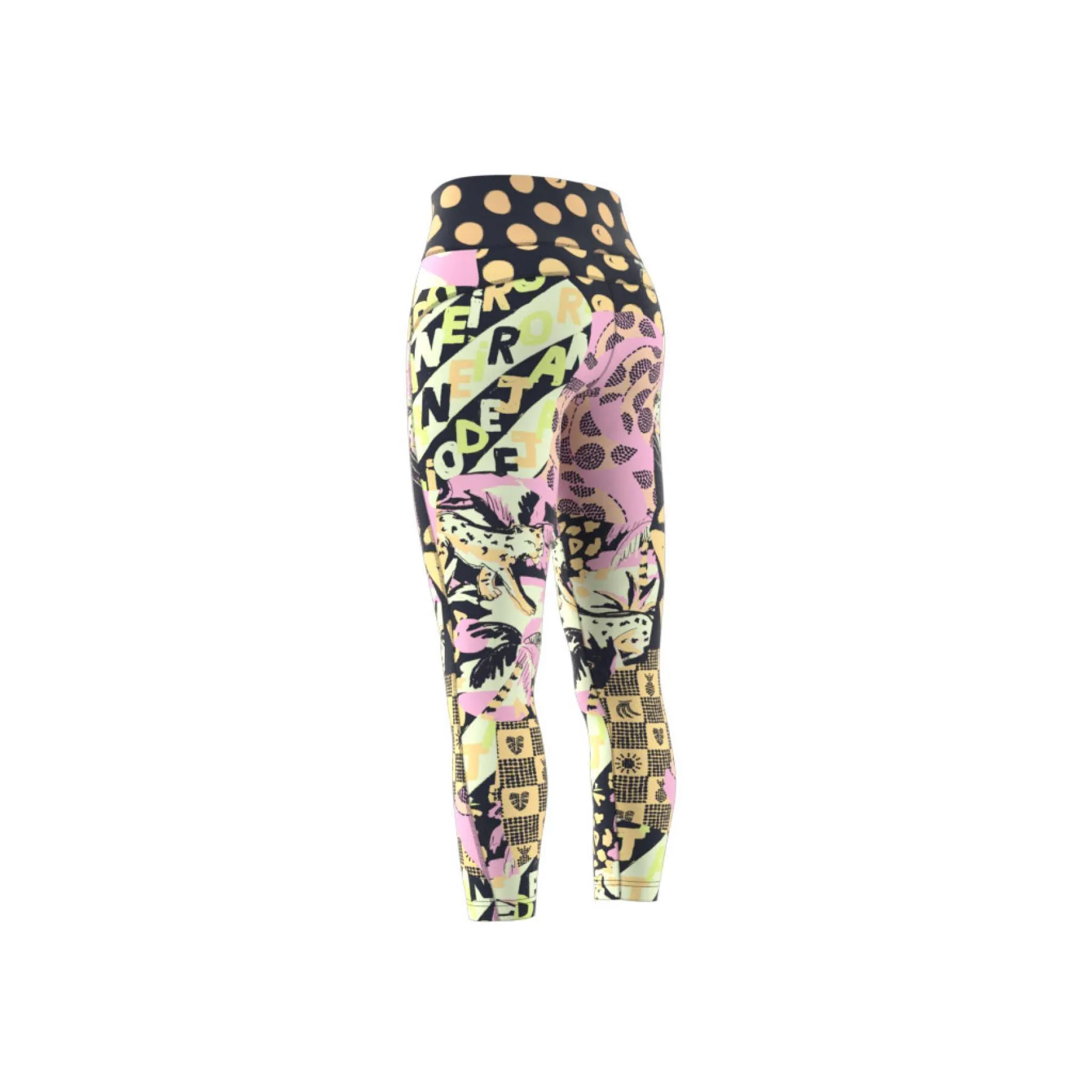 Leggings da donna adidas Farm Print Feel Brilliant Aeroready