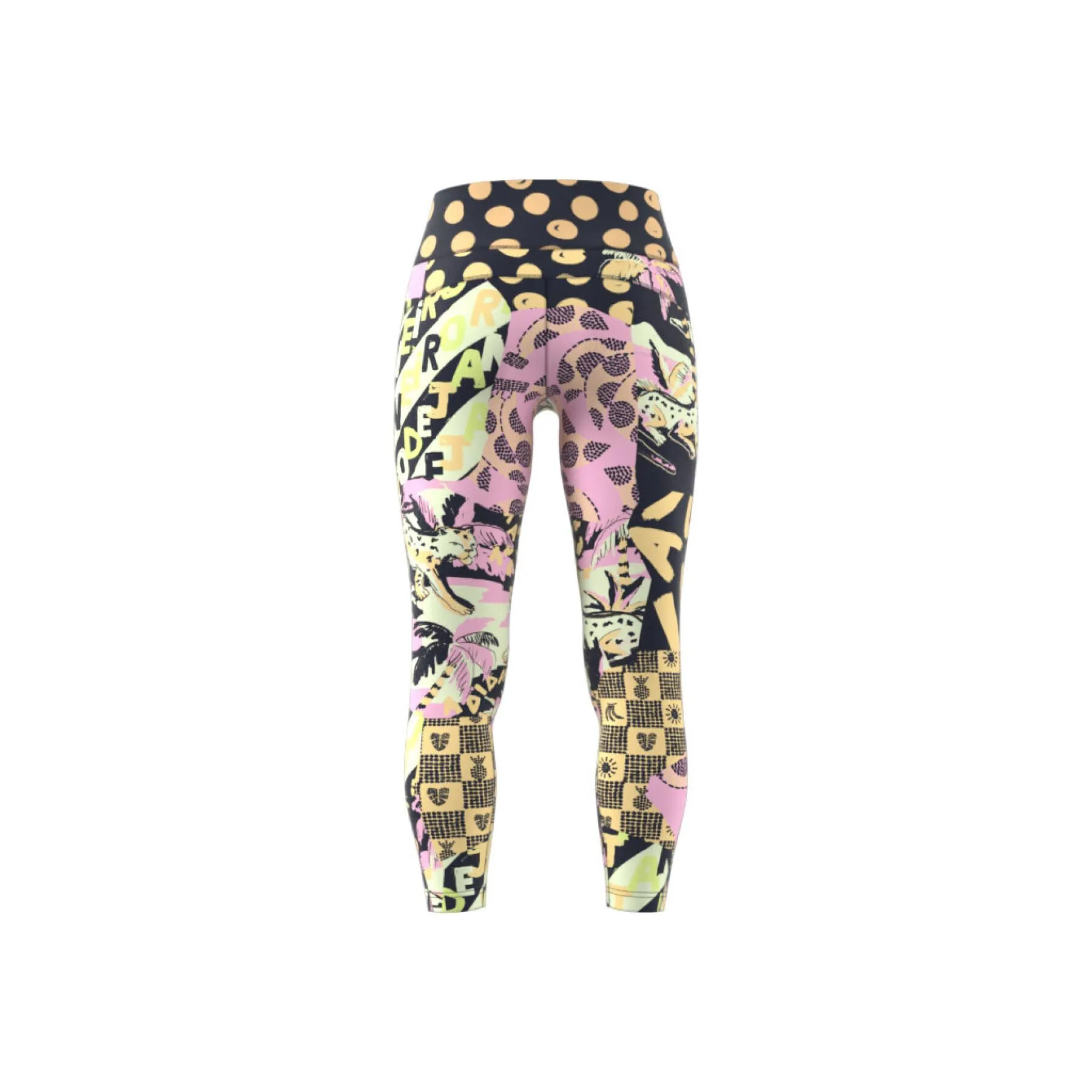 Leggings da donna adidas Farm Print Feel Brilliant Aeroready