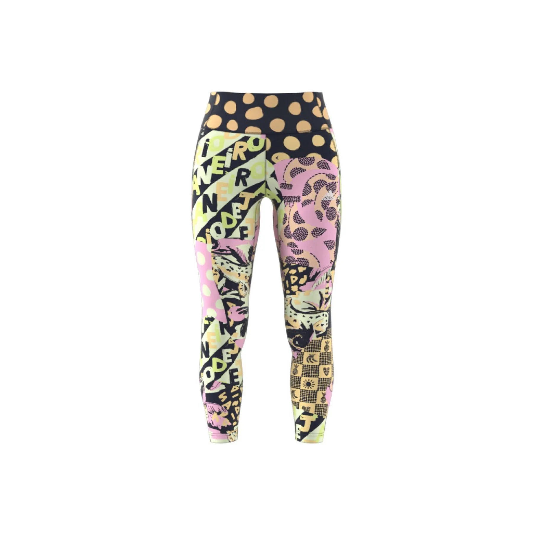 Leggings da donna adidas Farm Print Feel Brilliant Aeroready