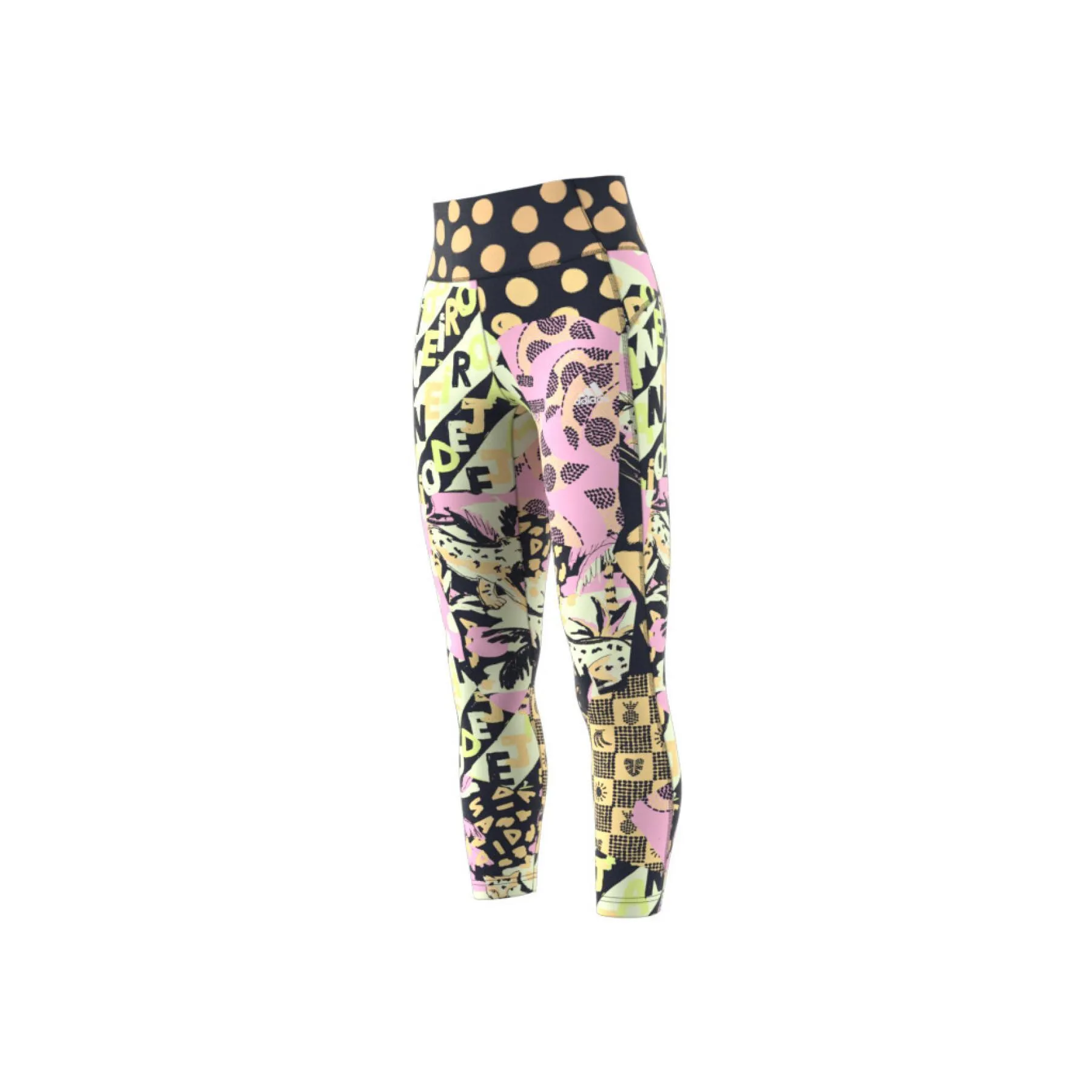 Leggings da donna adidas Farm Print Feel Brilliant Aeroready