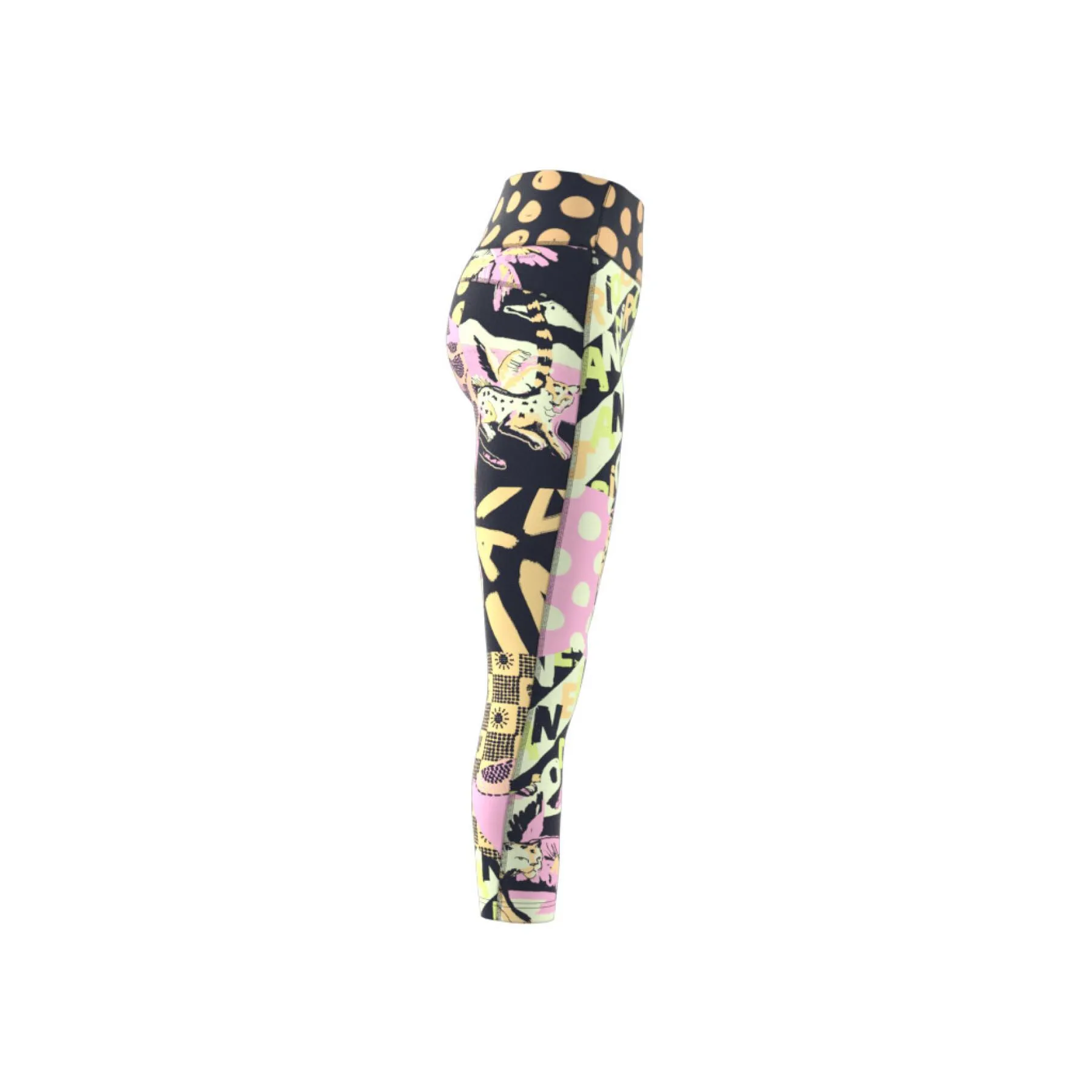 Leggings da donna adidas Farm Print Feel Brilliant Aeroready