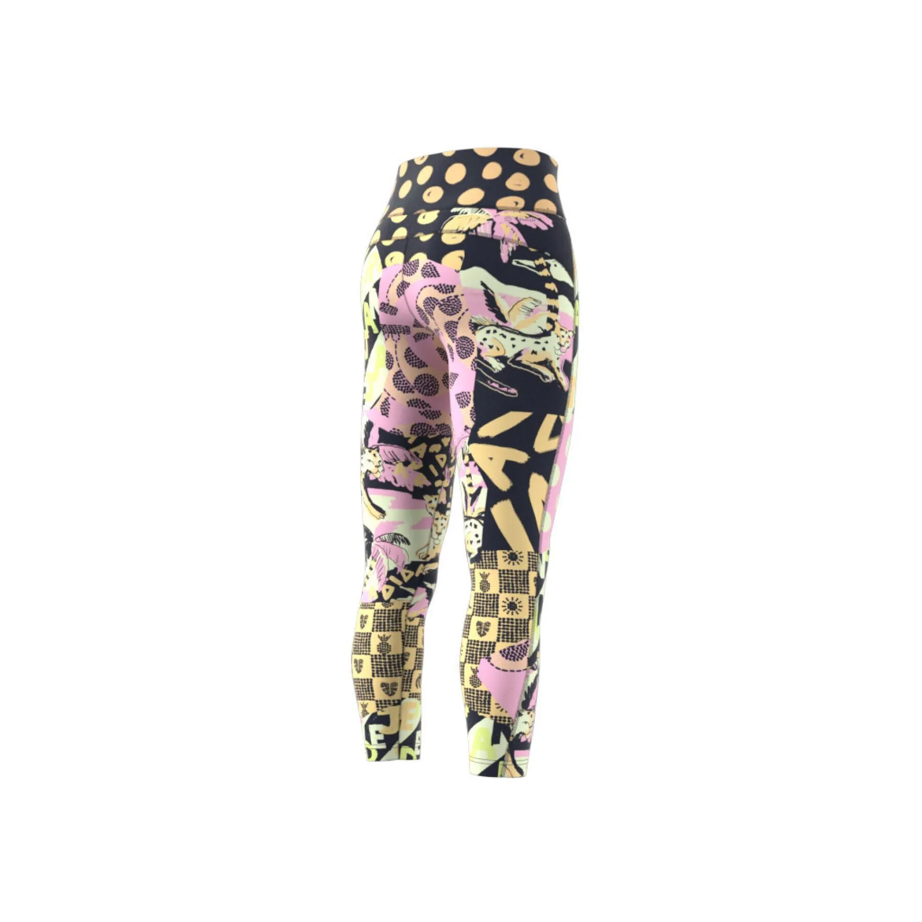 Leggings da donna adidas Farm Print Feel Brilliant Aeroready