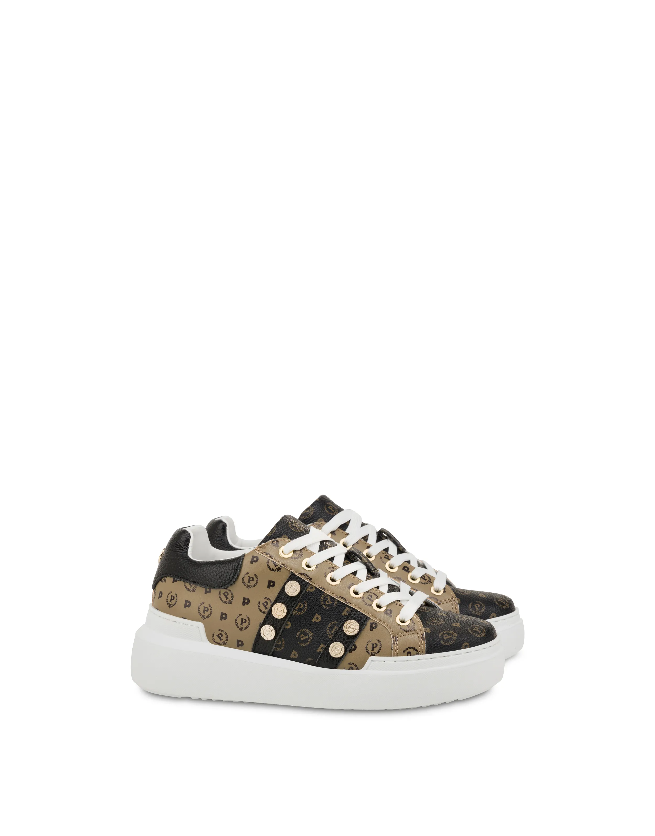     Linea Heritage Sneakers Con Borchie Heritage Avorio/beige/ghiaccio