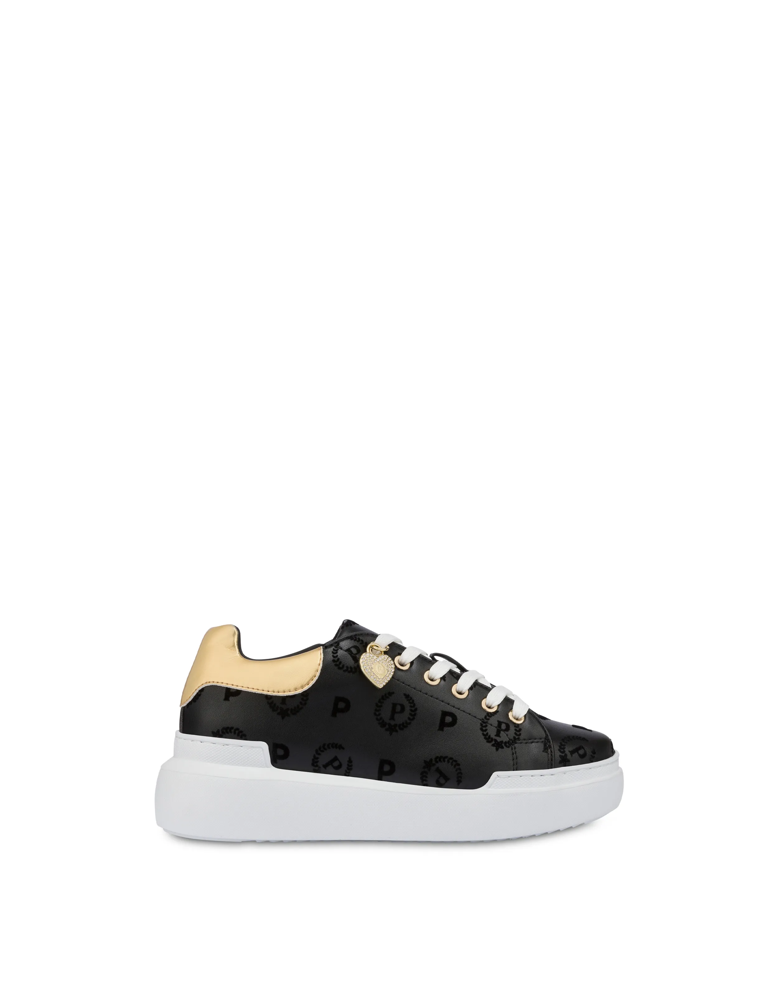     Linea Heritage Sneakers Con Charm Heritage Flock Nero/nero