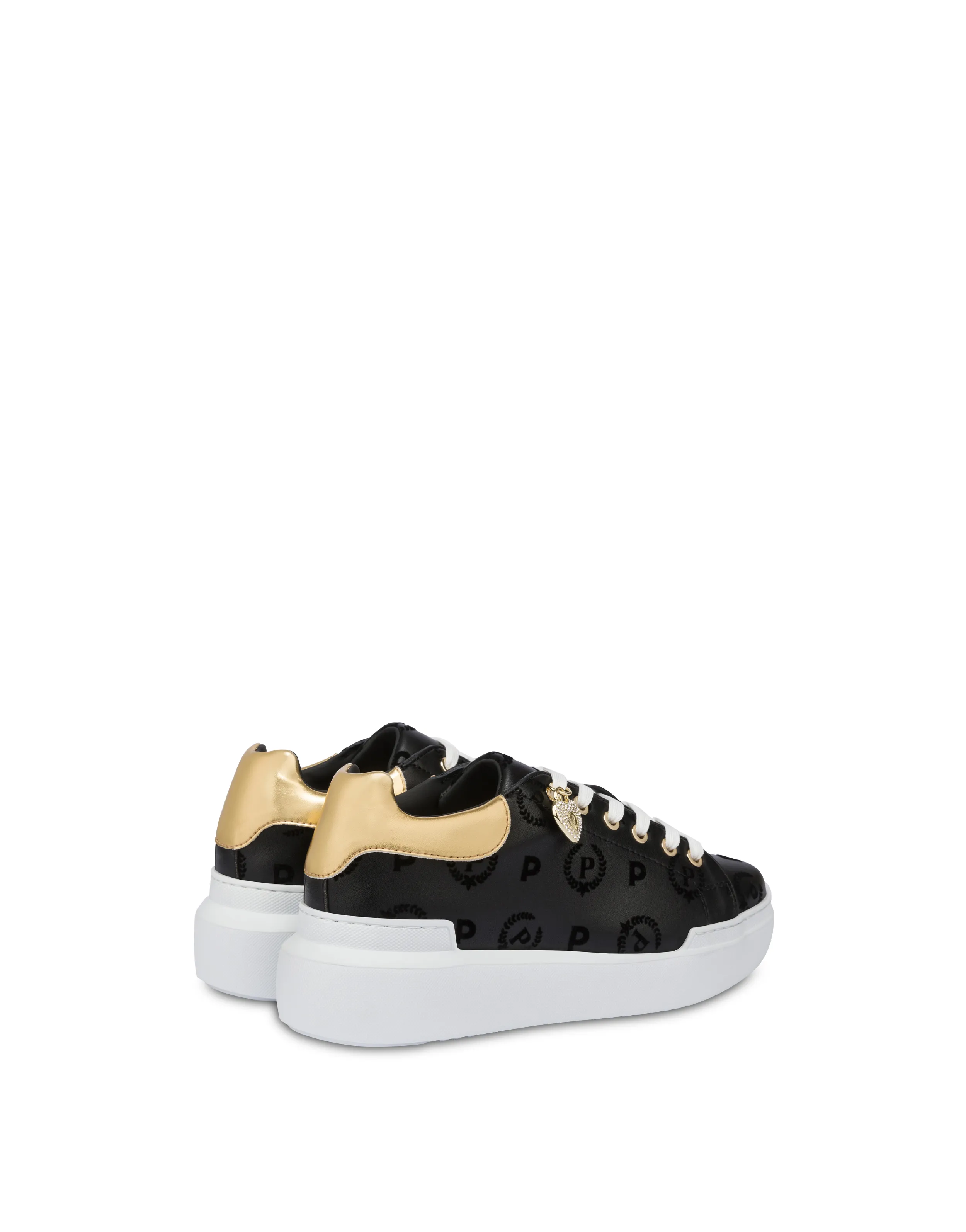     Linea Heritage Sneakers Con Charm Heritage Flock Nero/nero