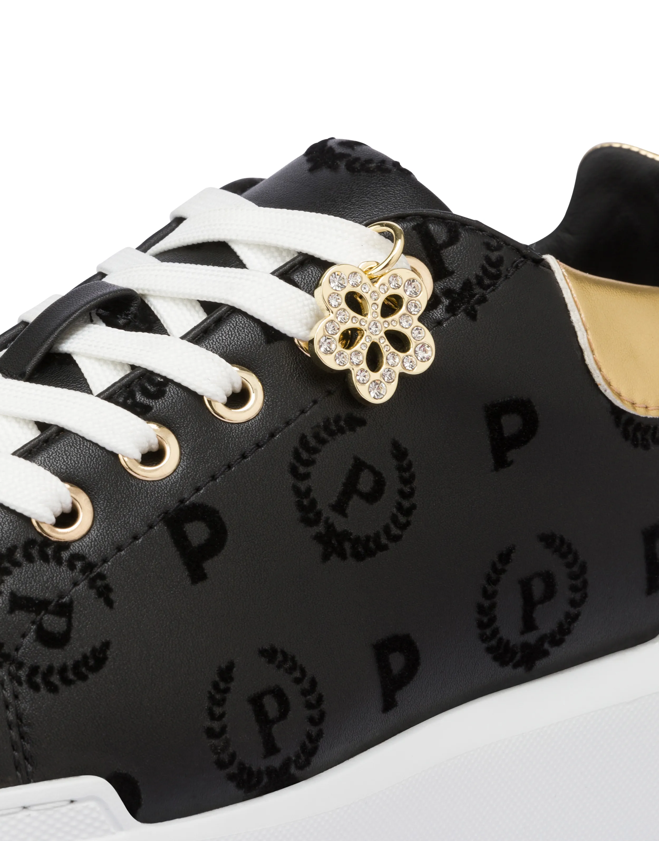     Linea Heritage Sneakers Con Charm Heritage Flock Nero/nero