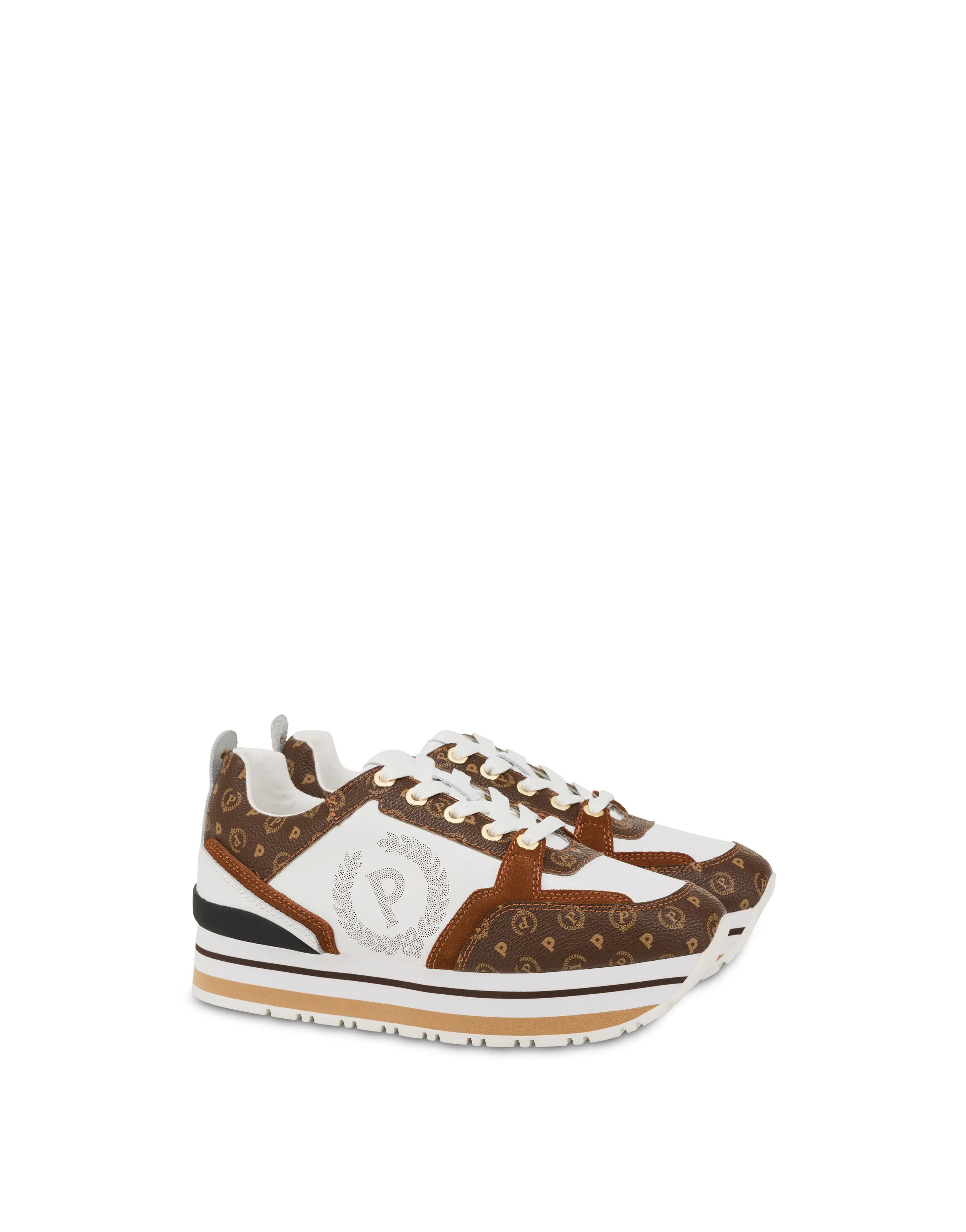     Linea Heritage Sneakers In Vitello Heritage Forever Marrone/marrone/bianco