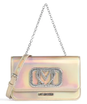  Love Moschino Diamond Rush Borsa a spalla pelle sintetica oro  