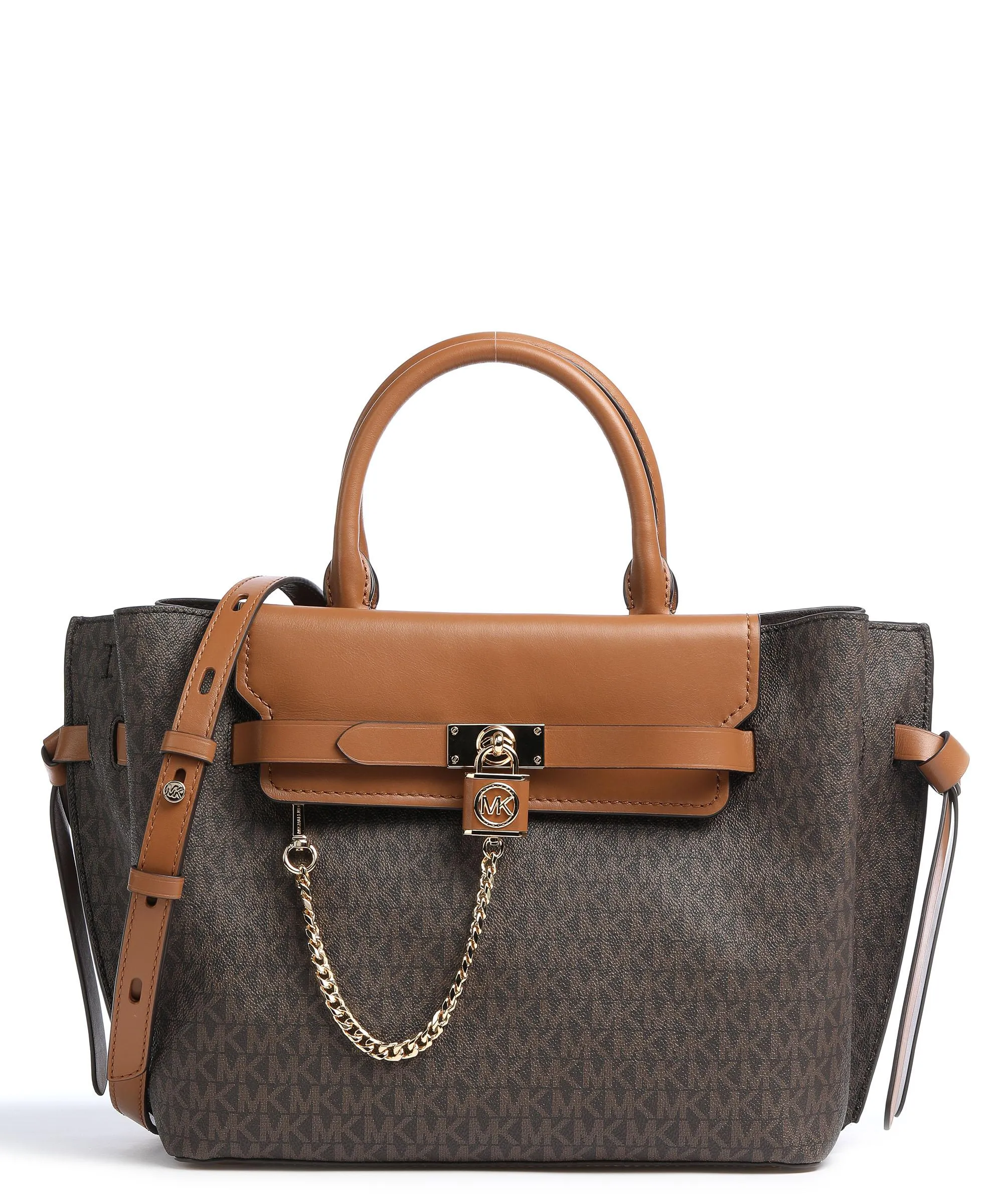  Michael Kors Hamilton Legacy Borsa a mano pelle sintetica marrone scuro  