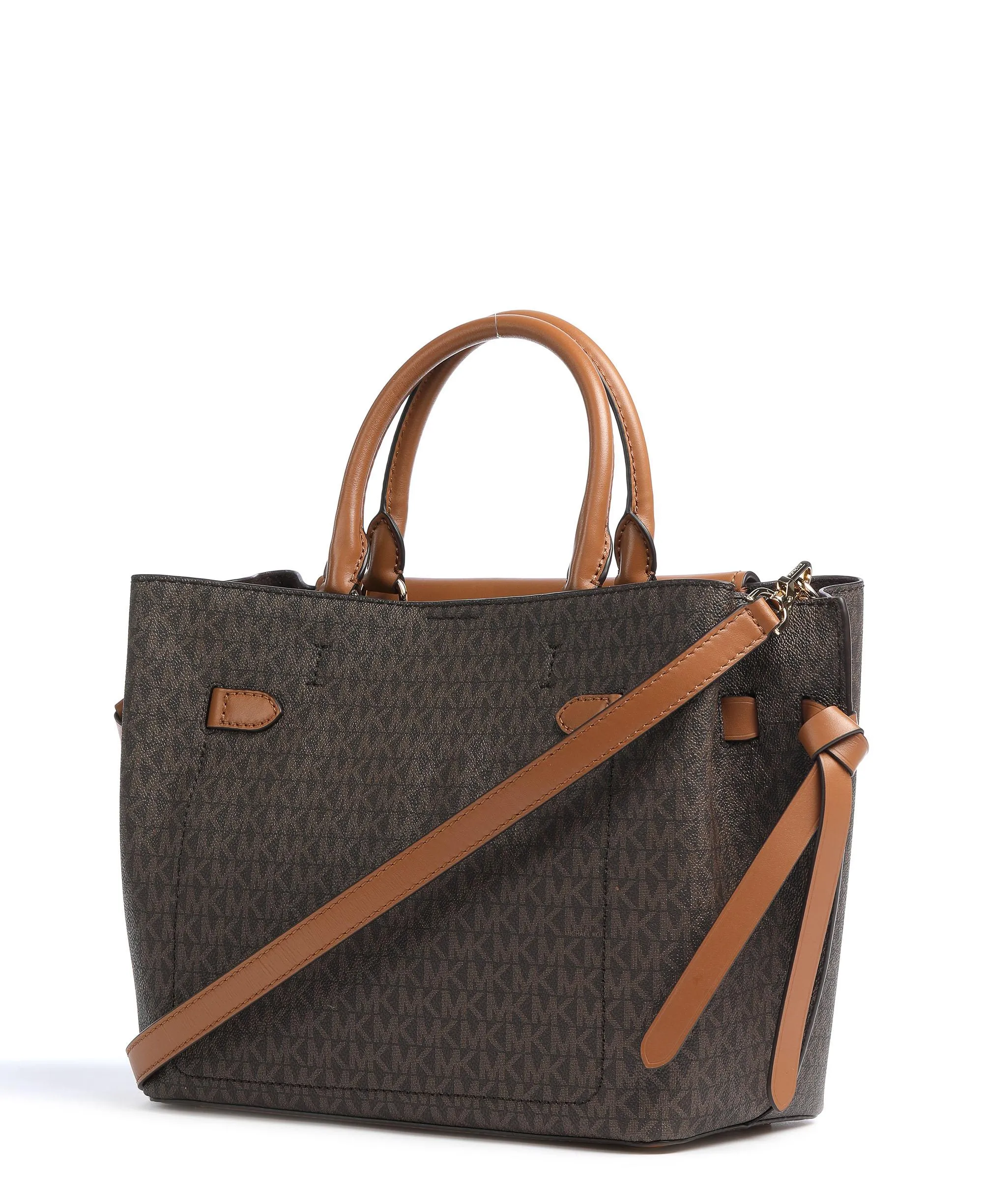  Michael Kors Hamilton Legacy Borsa a mano pelle sintetica marrone scuro  