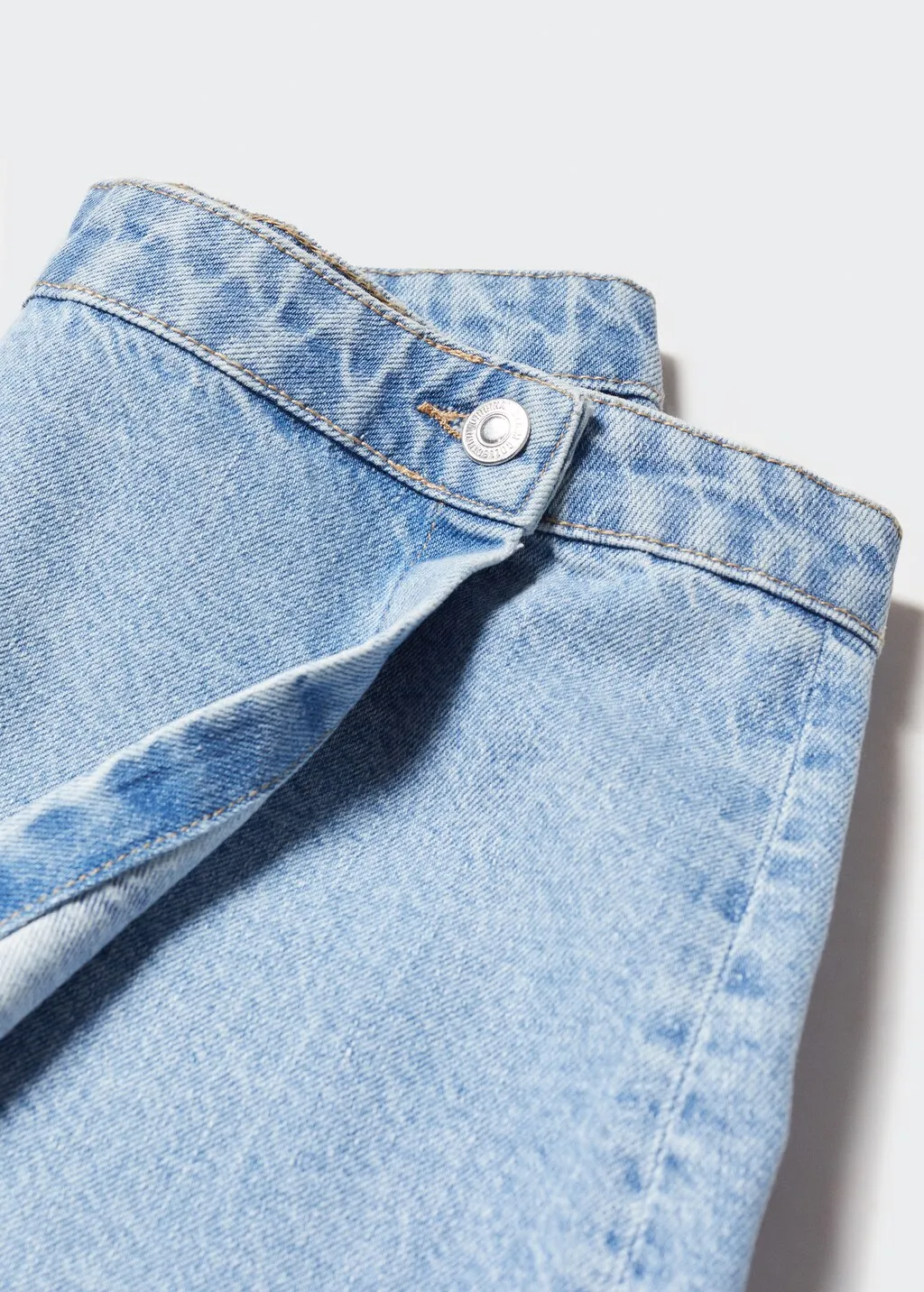 Minigonna denim incrociata