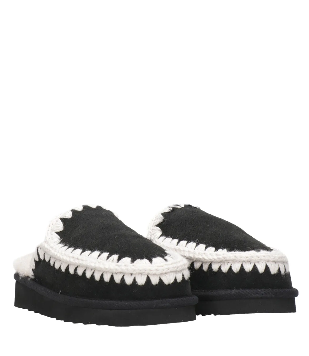 Mou | Sabot Eskimo Slipper Nero e Bianco