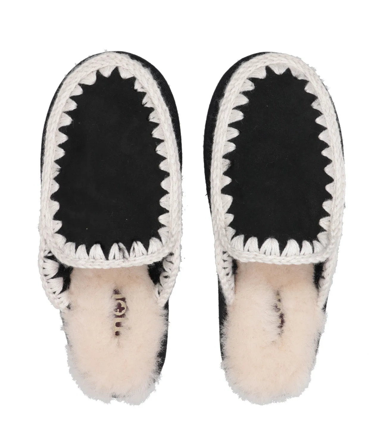 Mou | Sabot Eskimo Slipper Nero e Bianco