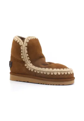 MOU Eskimo 18 Glitter Logo Stivaletto Pelo Donna Cognac Marrone MU.FW101050A