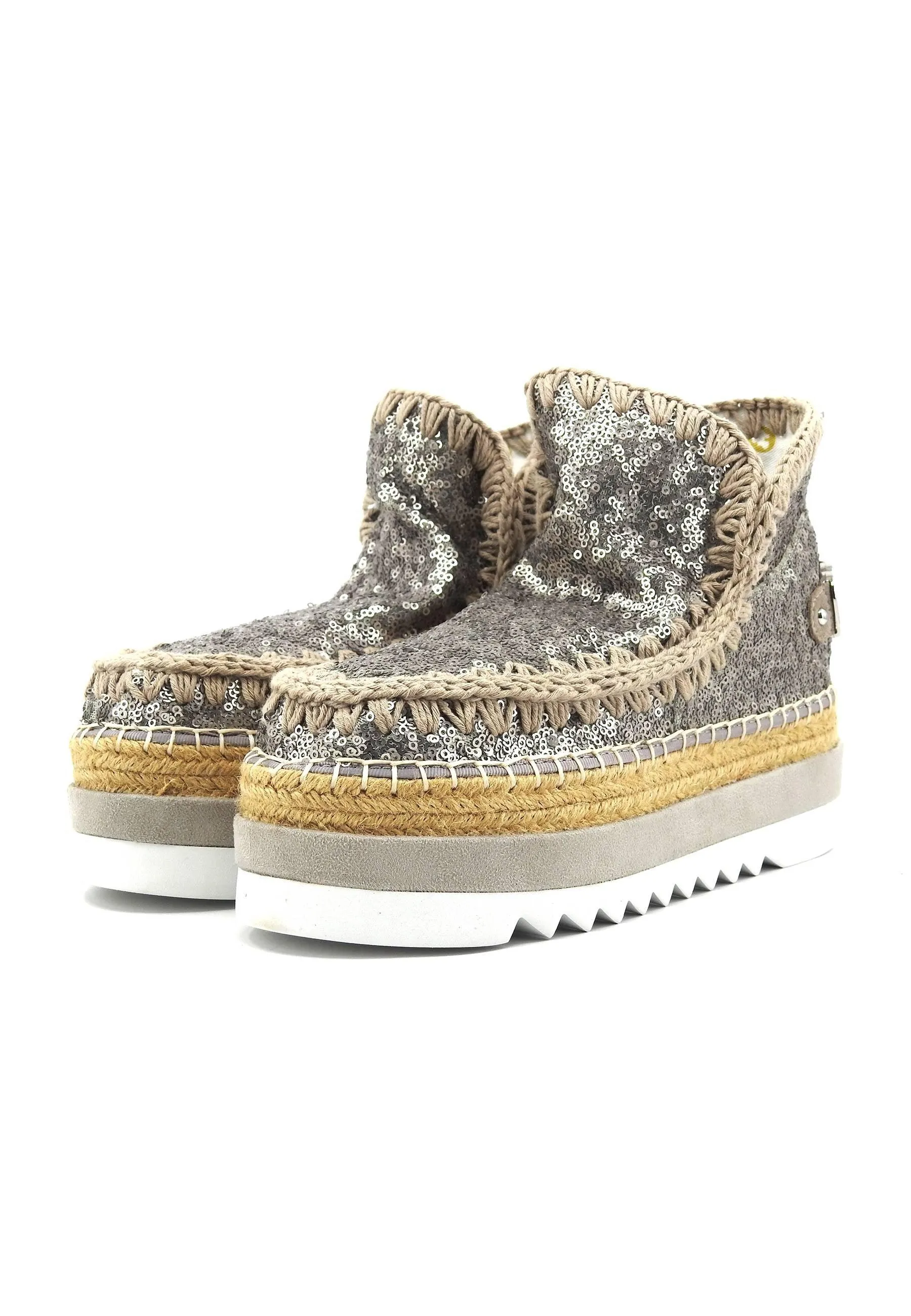 MOU Eskimo Jute Eva Stivaletto Donna Gunmetal MU.SW301003G