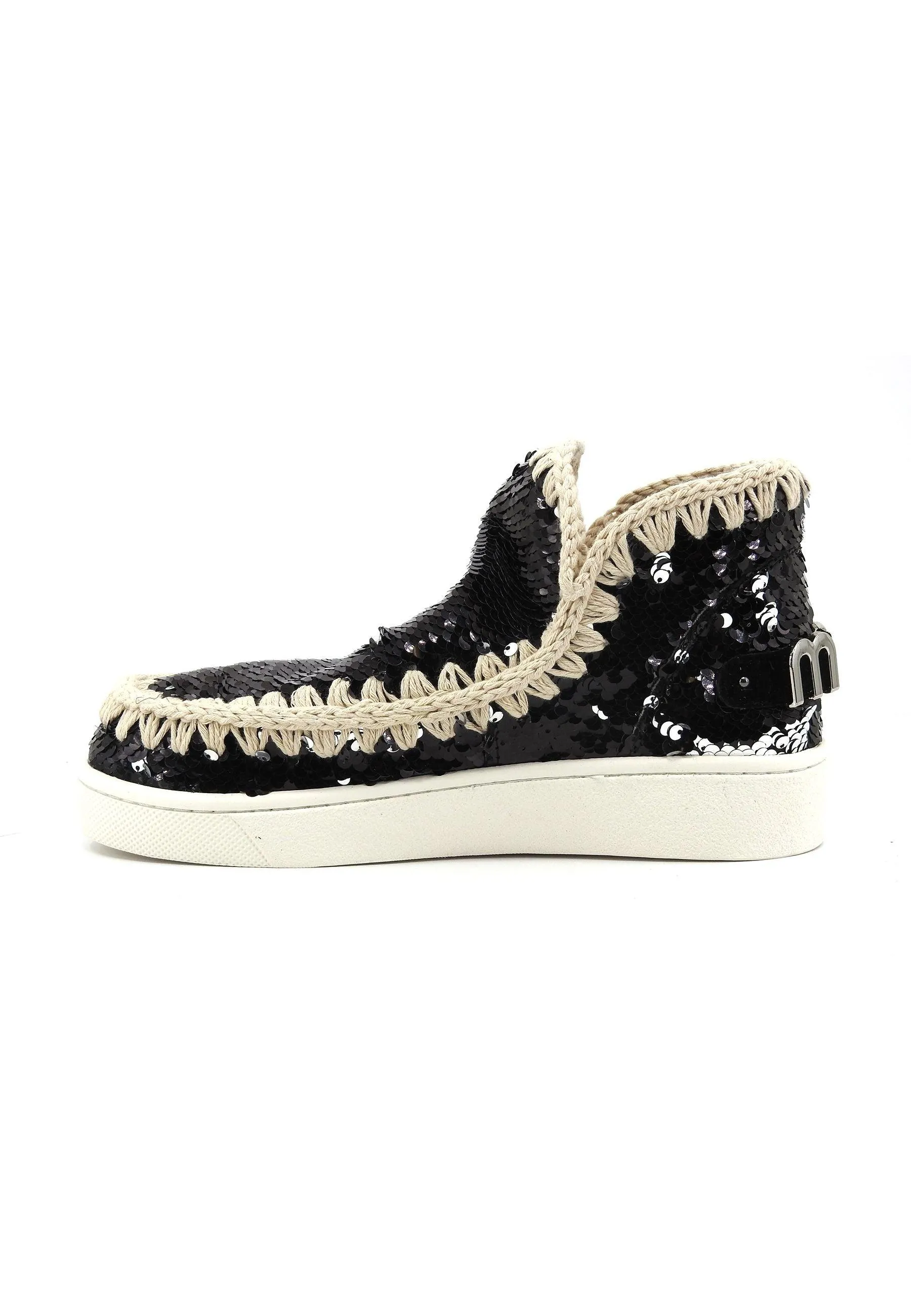 MOU Summer Eskimo Stivaletto Donna Black White MU.SW211001G