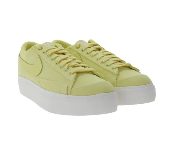 NIKE Blazer scarpe basse da donna sneakers platform in tela DV7475 200 gialle