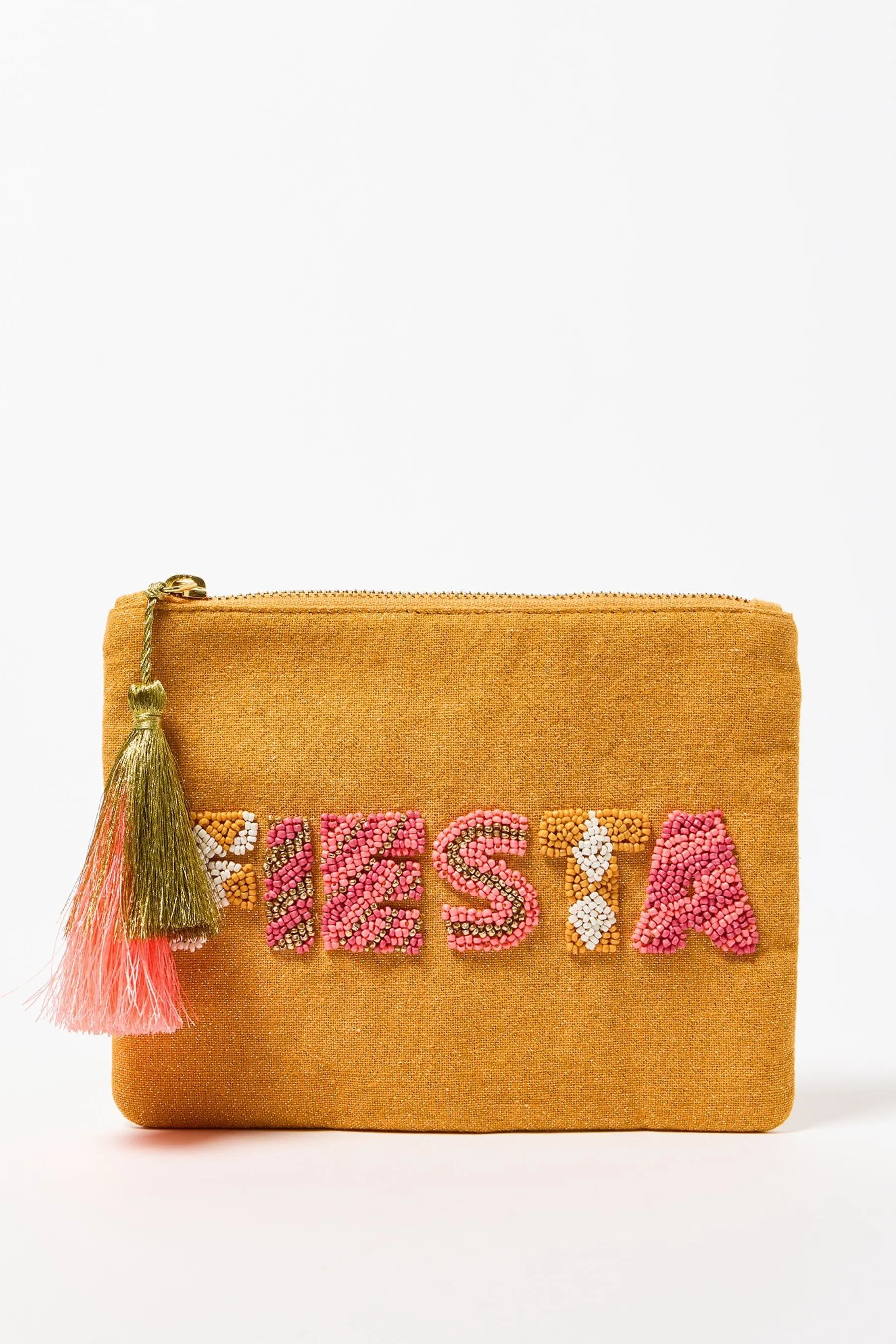 Oliver Bonas - Fiesta - Pochette con perline e zip