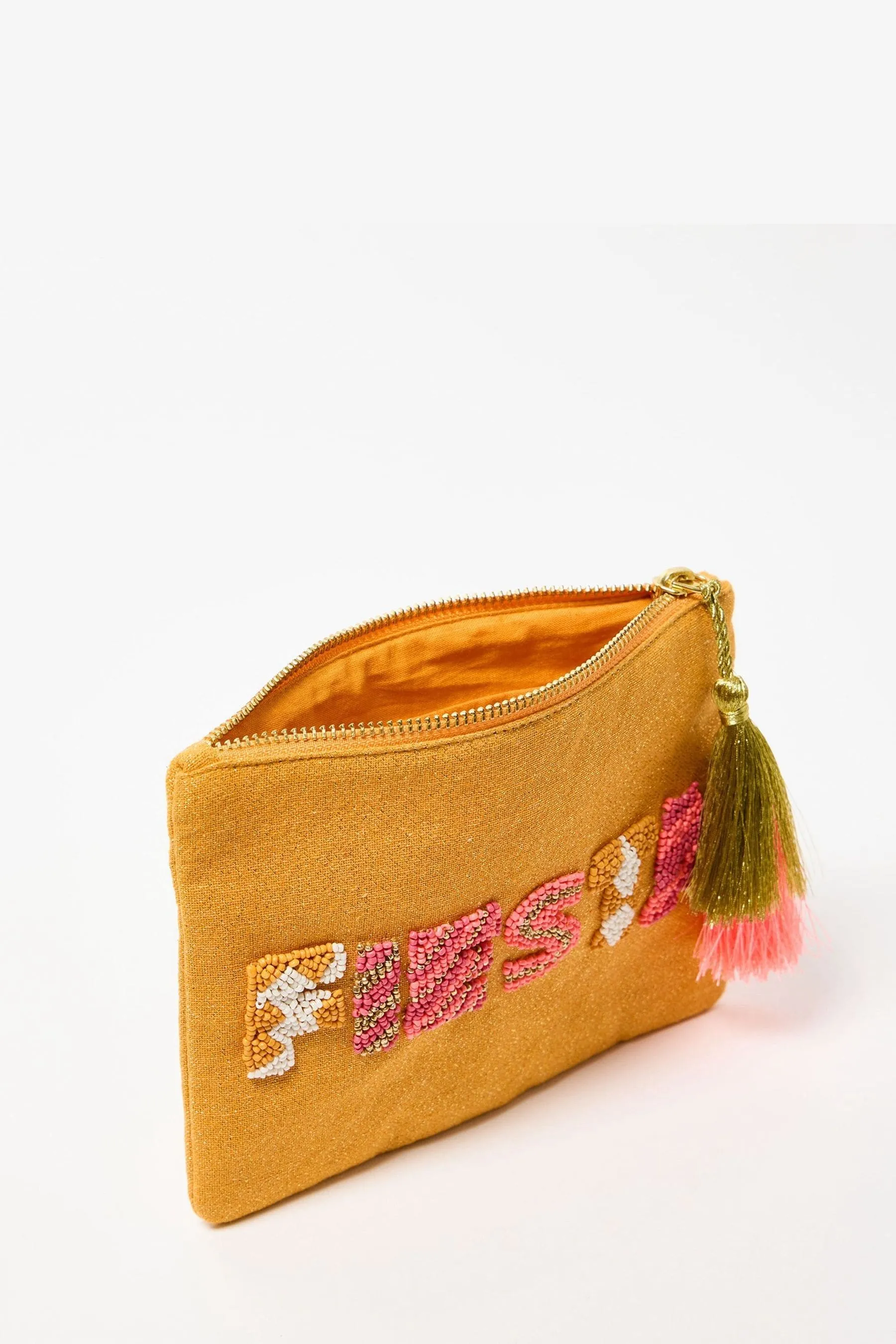 Oliver Bonas - Fiesta - Pochette con perline e zip