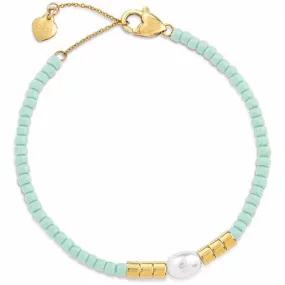 OPS OBJECTS Bracciale donna in acciaio con perline Ops Grains