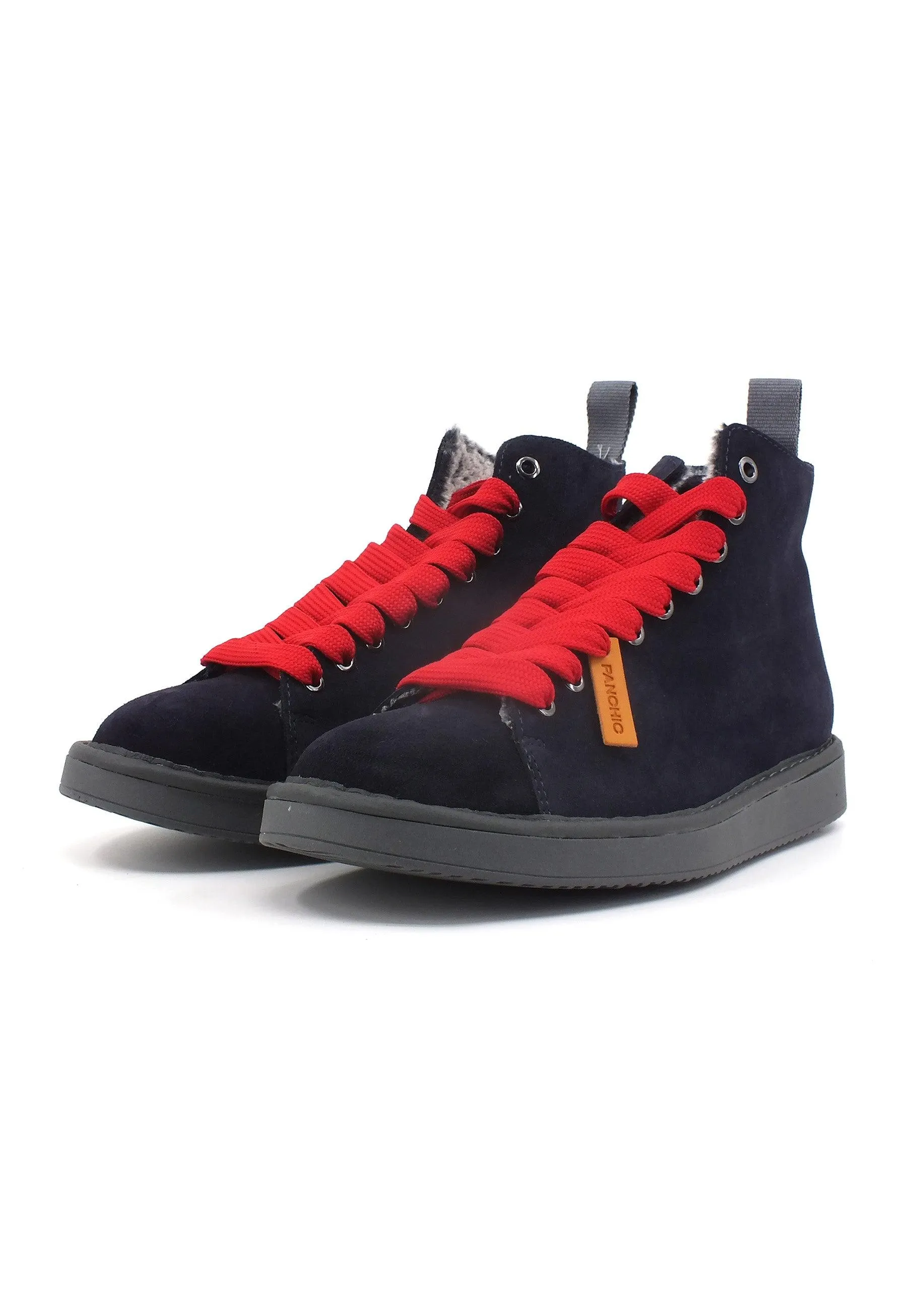 PAN CHIC Stivaletto Pelo Uomo Space Blue Red P01M007-00332094