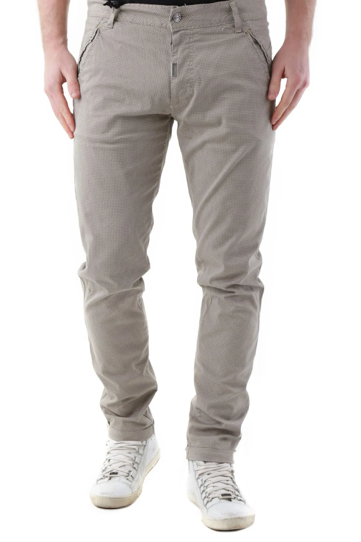 Pantalone fantasia beige blu | Absolut Joy