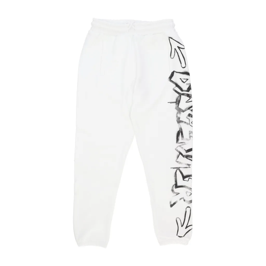 pantalone tuta leggero uomo side logo pant WHITE/ST BLACK