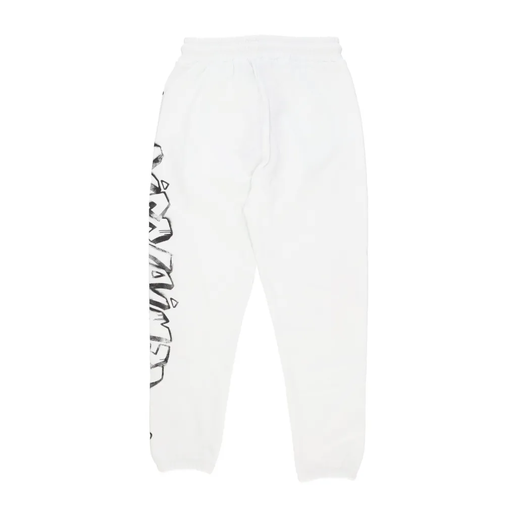 pantalone tuta leggero uomo side logo pant WHITE/ST BLACK