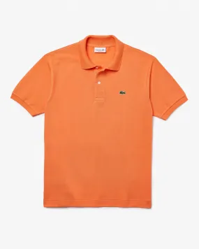 Polo arancione classic fit L.12.12 in petit piqué