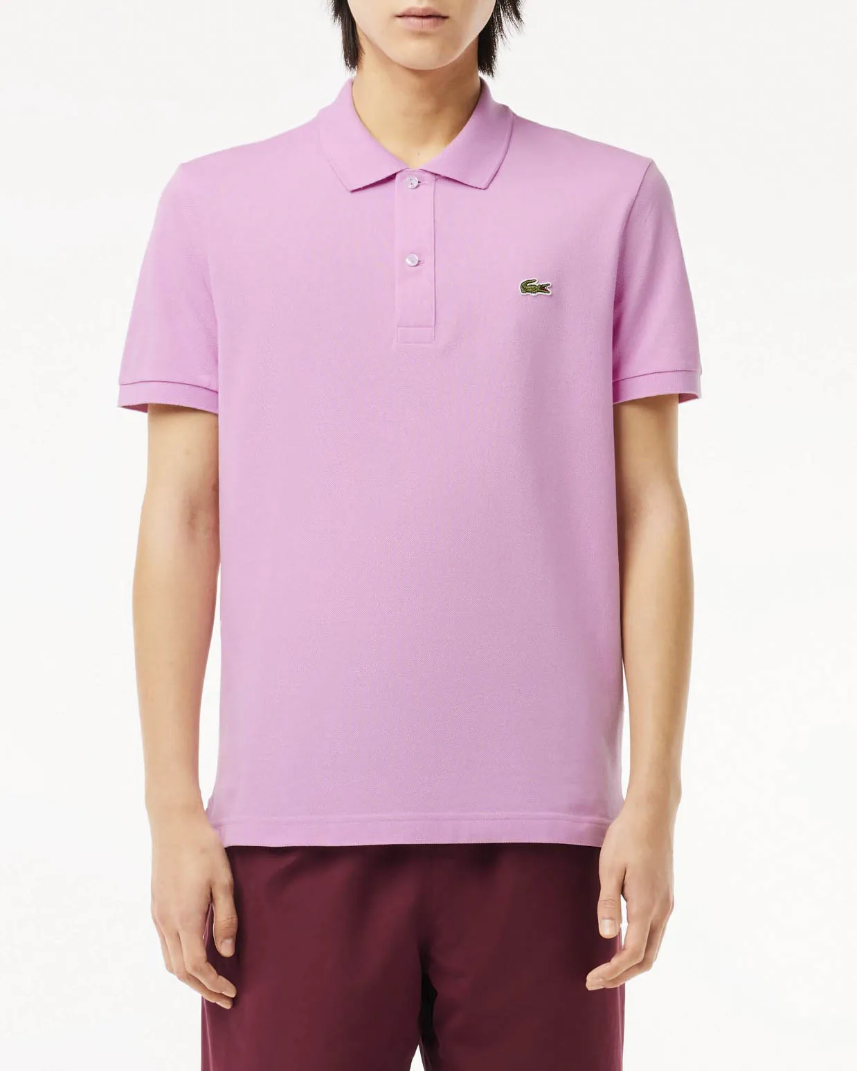 Polo lilla slim fit PH4012 in petit piqué