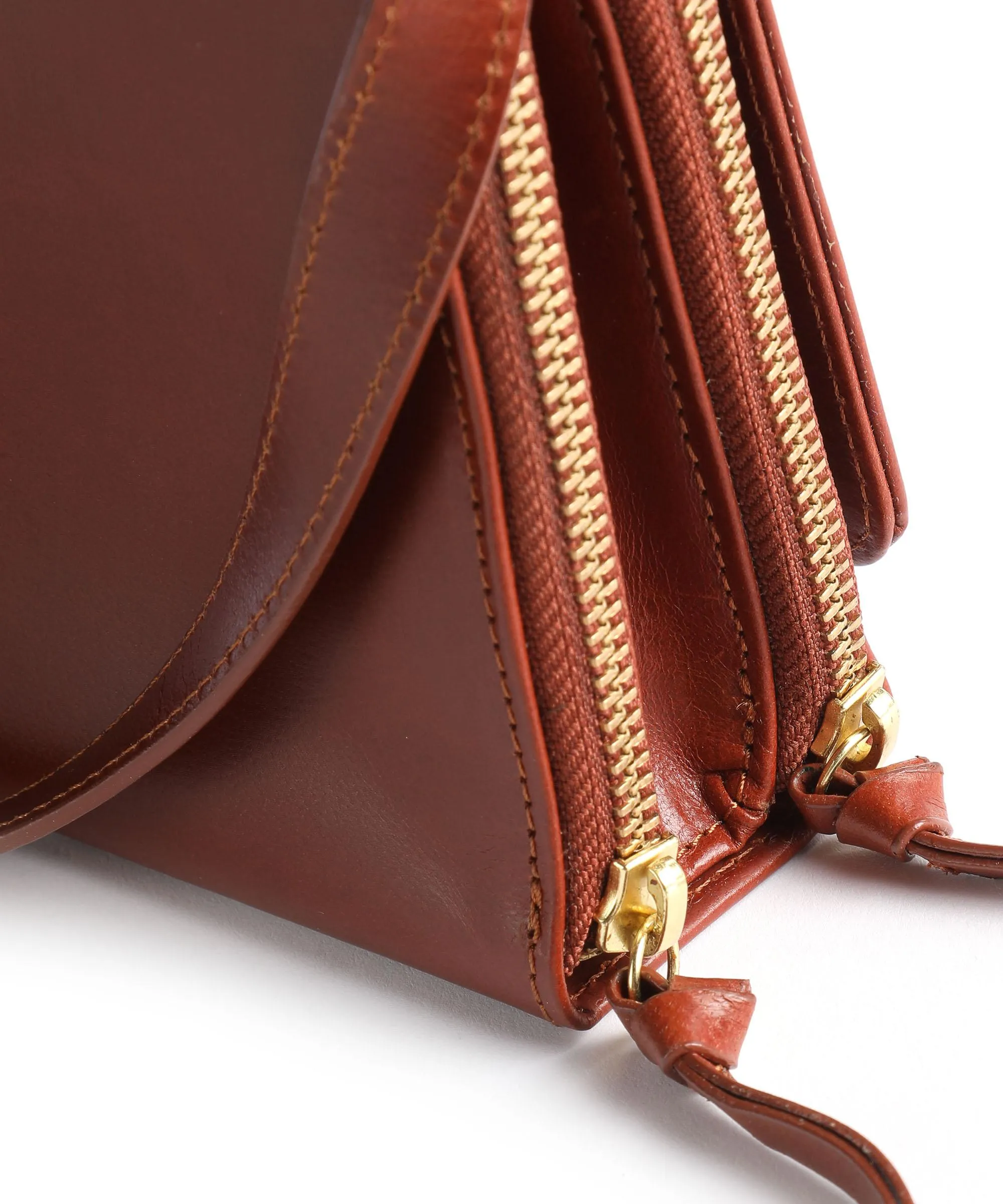  Royal RepubliQ Raf Curve Borsa a tracolla pelle di vacchetta liscia cognac  