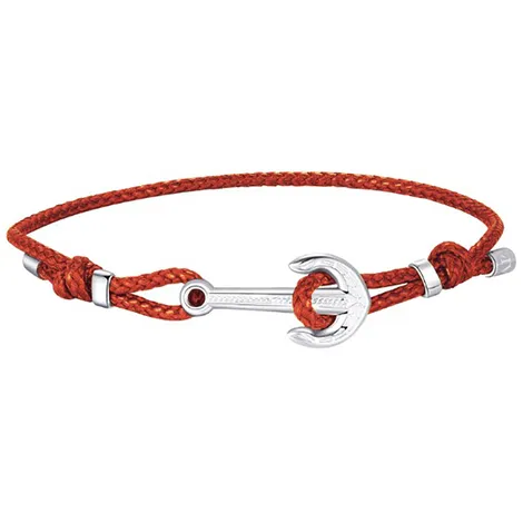 SAGAPO Bracciale cordoncino arancione Sagapo Anchor 