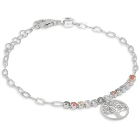 SARNIORO Bracciale bimba in argento 925 e albero della vita