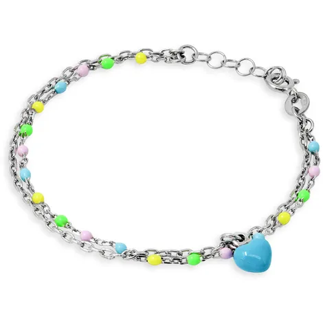 SARNIORO Bracciale multifilo in argento 925 multicolor