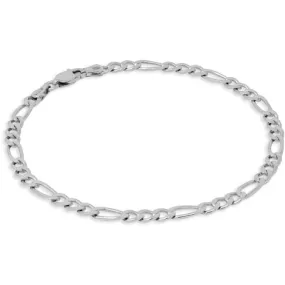 SARNIORO Bracciale uomo in argento 925 a catena figaro