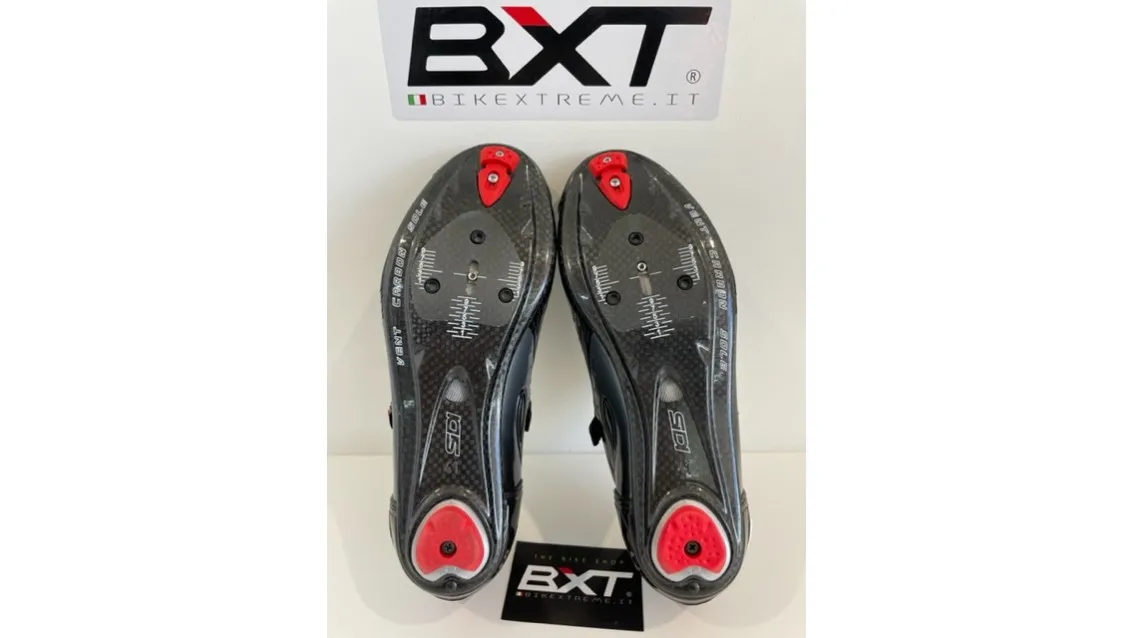 SIDI Wire Carbon Scarpe Strada Nero Lucido