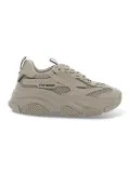 Sneakers Steve Madden POSSESSION GREIGE in tessuto e pelle grigio