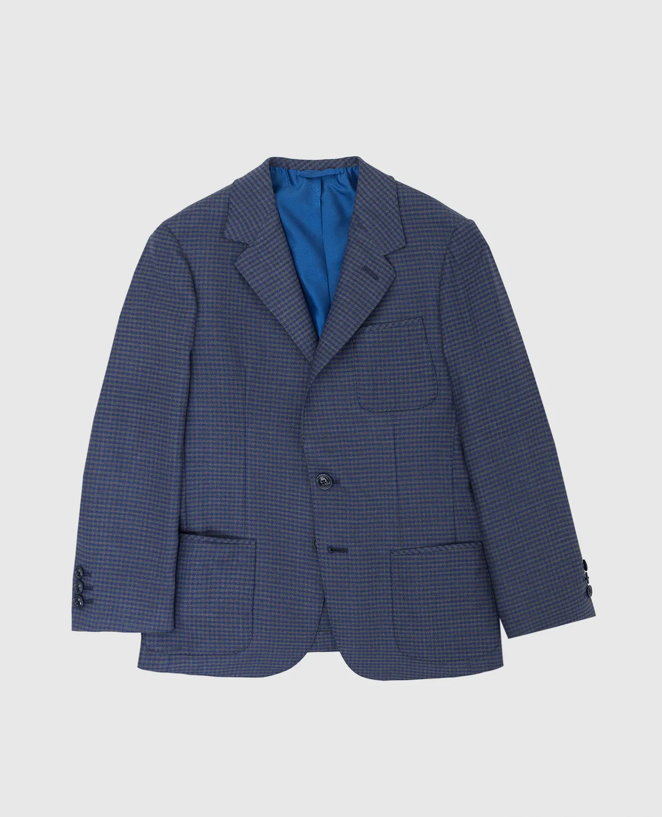 Stefano Ricci Blazer da bambino in lana e seta fantasia Y1RSGD2303HC3626