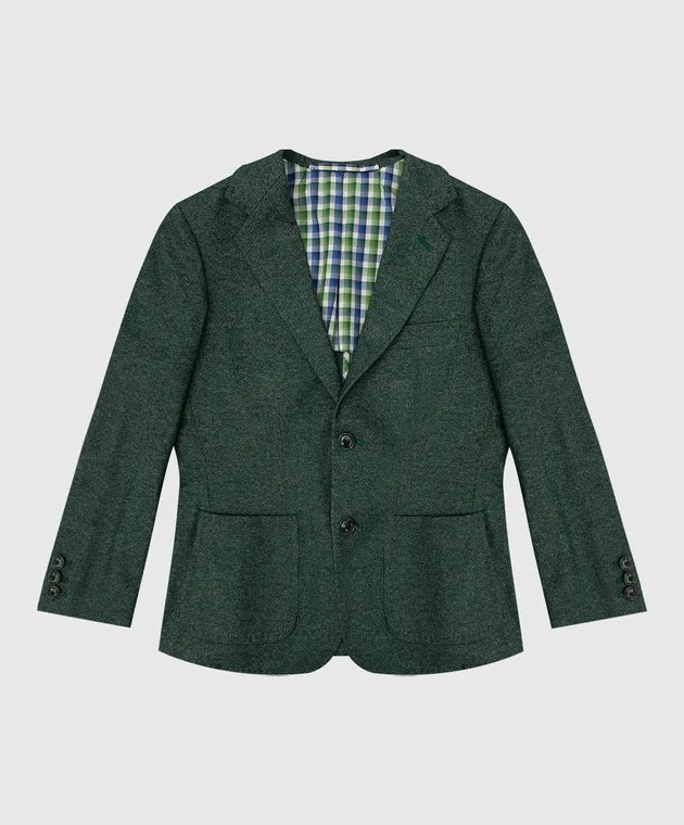 Stefano Ricci Blazer verde per bambini Y1RSGD2200WCT800