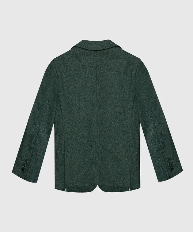 Stefano Ricci Blazer verde per bambini Y1RSGD2200WCT800