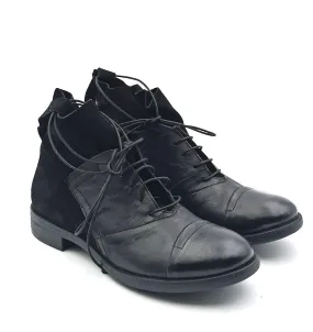 Stivaletto allacciato Donna in pelle Nero History541 INCA253 TEXAS/CAM NERO