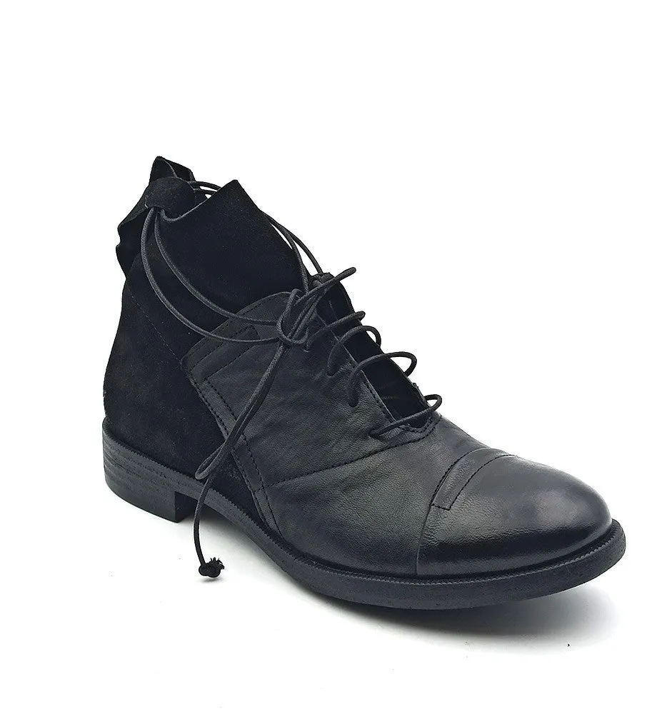 Stivaletto allacciato Donna in pelle Nero History541 INCA253 TEXAS/CAM NERO