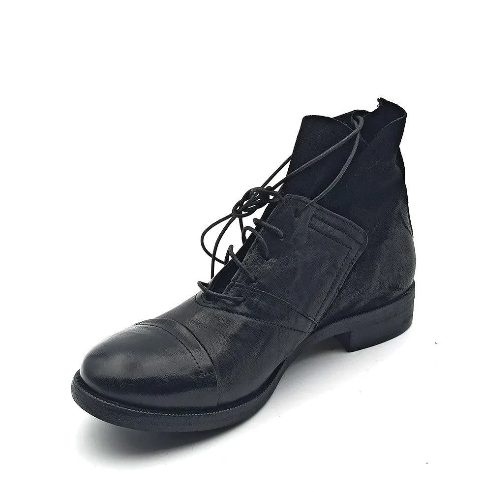 Stivaletto allacciato Donna in pelle Nero History541 INCA253 TEXAS/CAM NERO