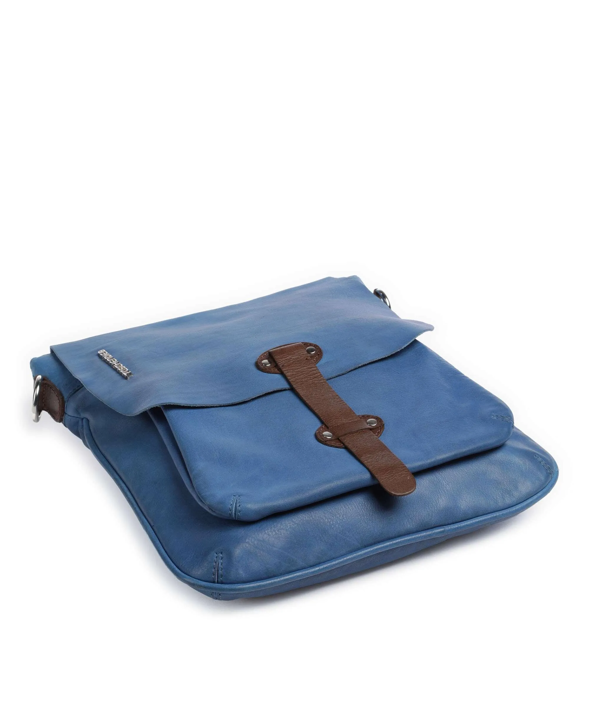  Taschendieb Wien Kohlmarkt 1 Borsa a spalla pelle di vacchetta grana blu scuro  