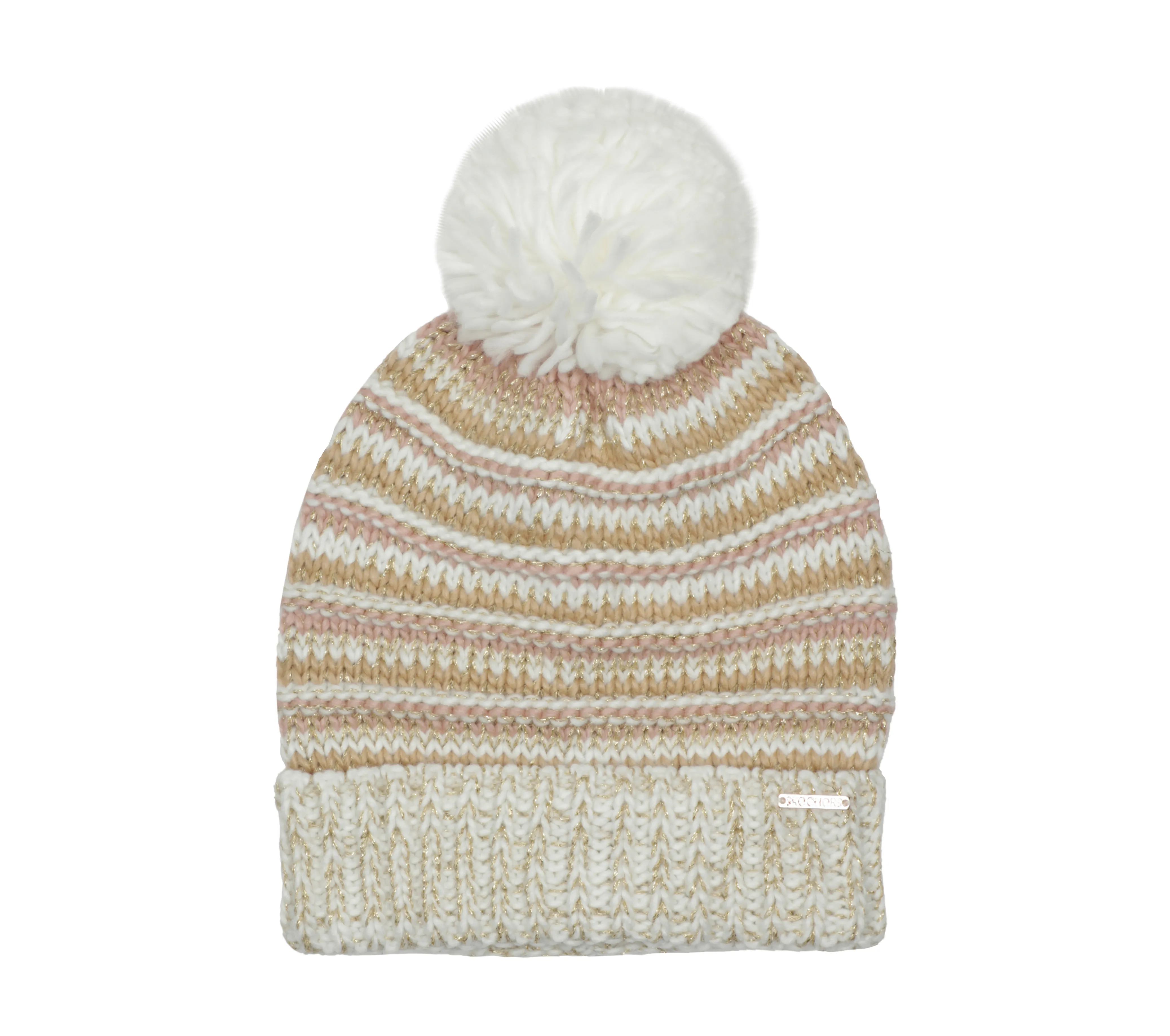 Textured Stripe Chunk Beanie